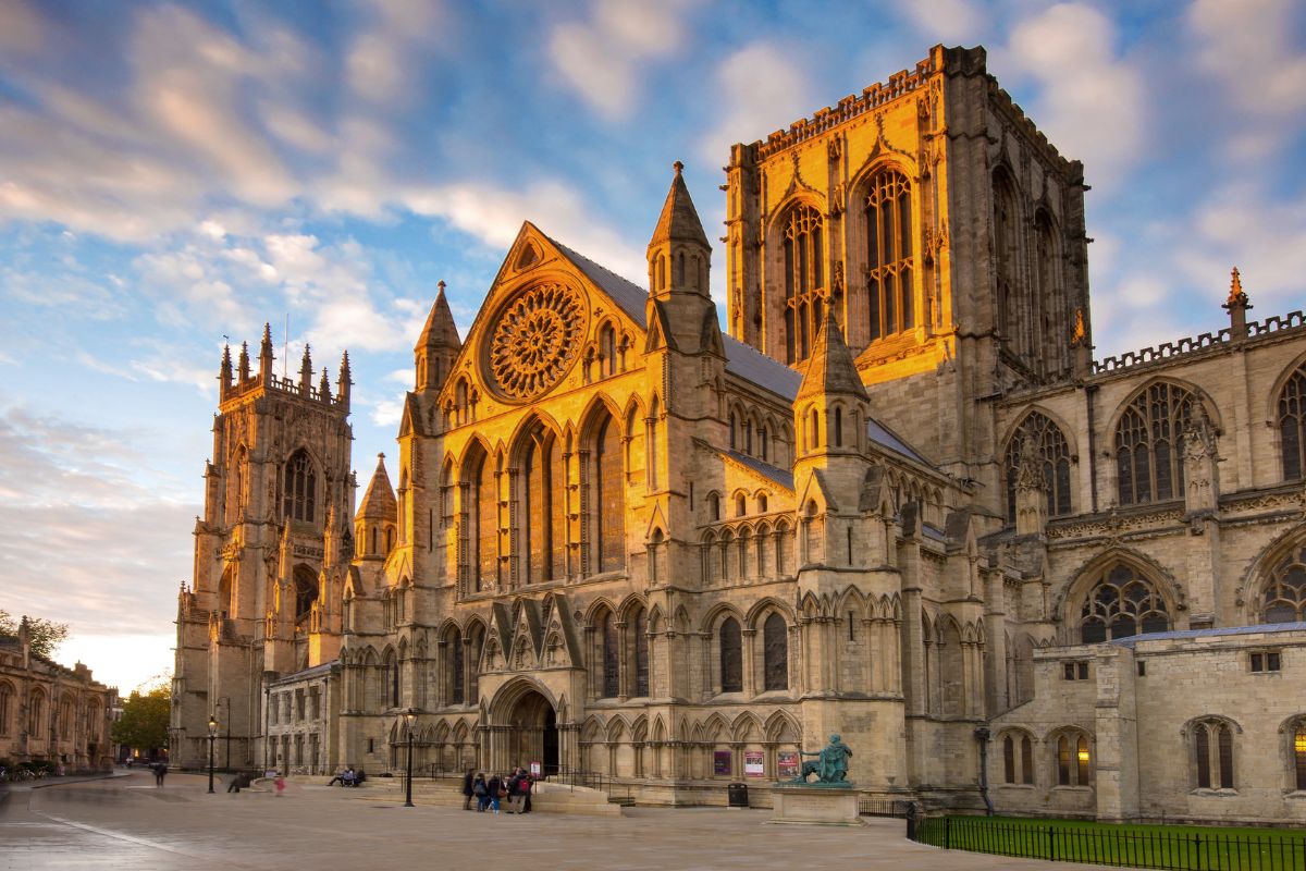 De historische binnenstad van York met de kathedraal
